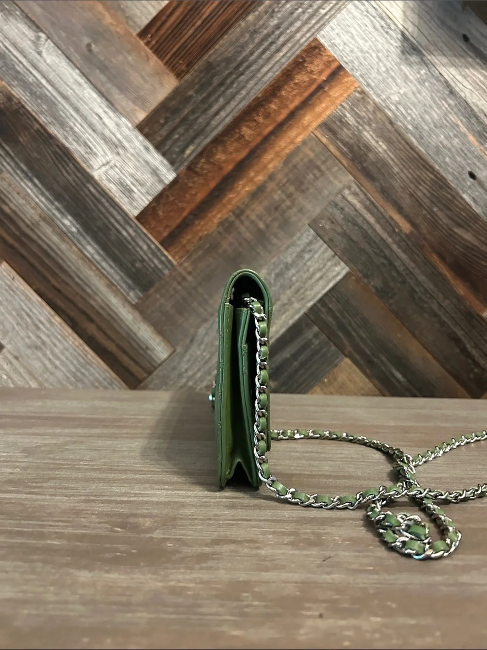 Chanel Quilted Leather Wallet on Chain